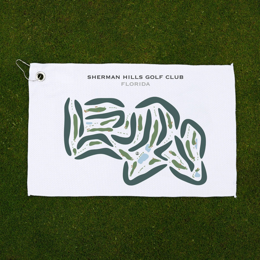 Sherman Hills Golf Club, Florida - Printed Golf Courses