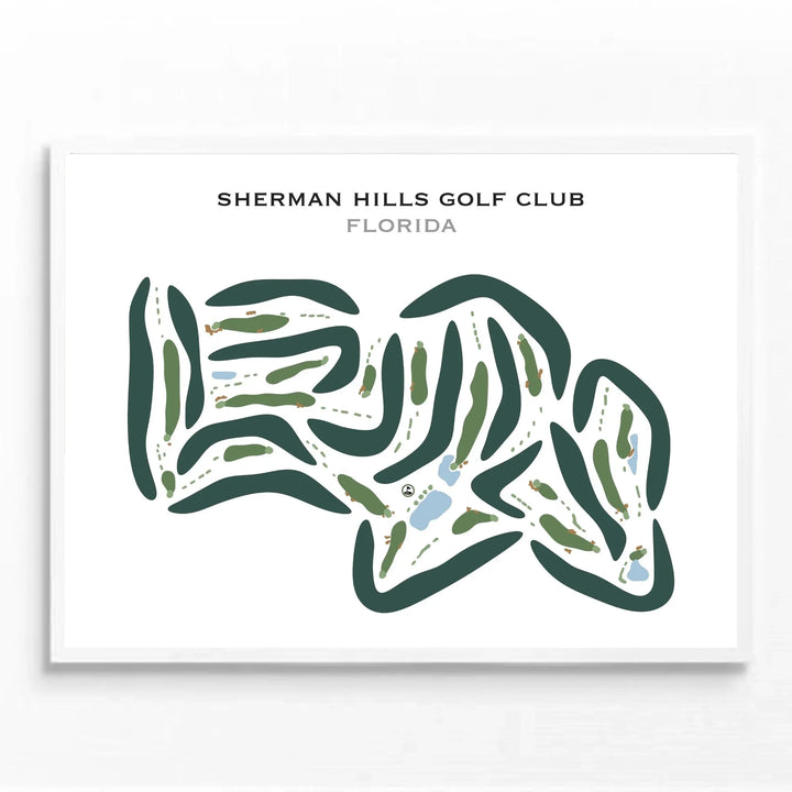 Sherman Hills Golf Club, Florida - Printed Golf Courses