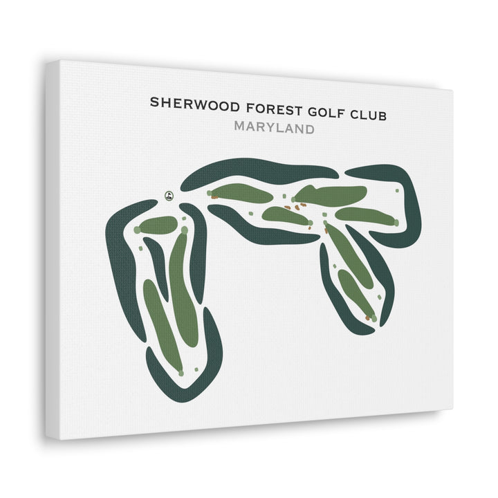 Sherwood Forest Club, Maryland - Printed Golf Courses