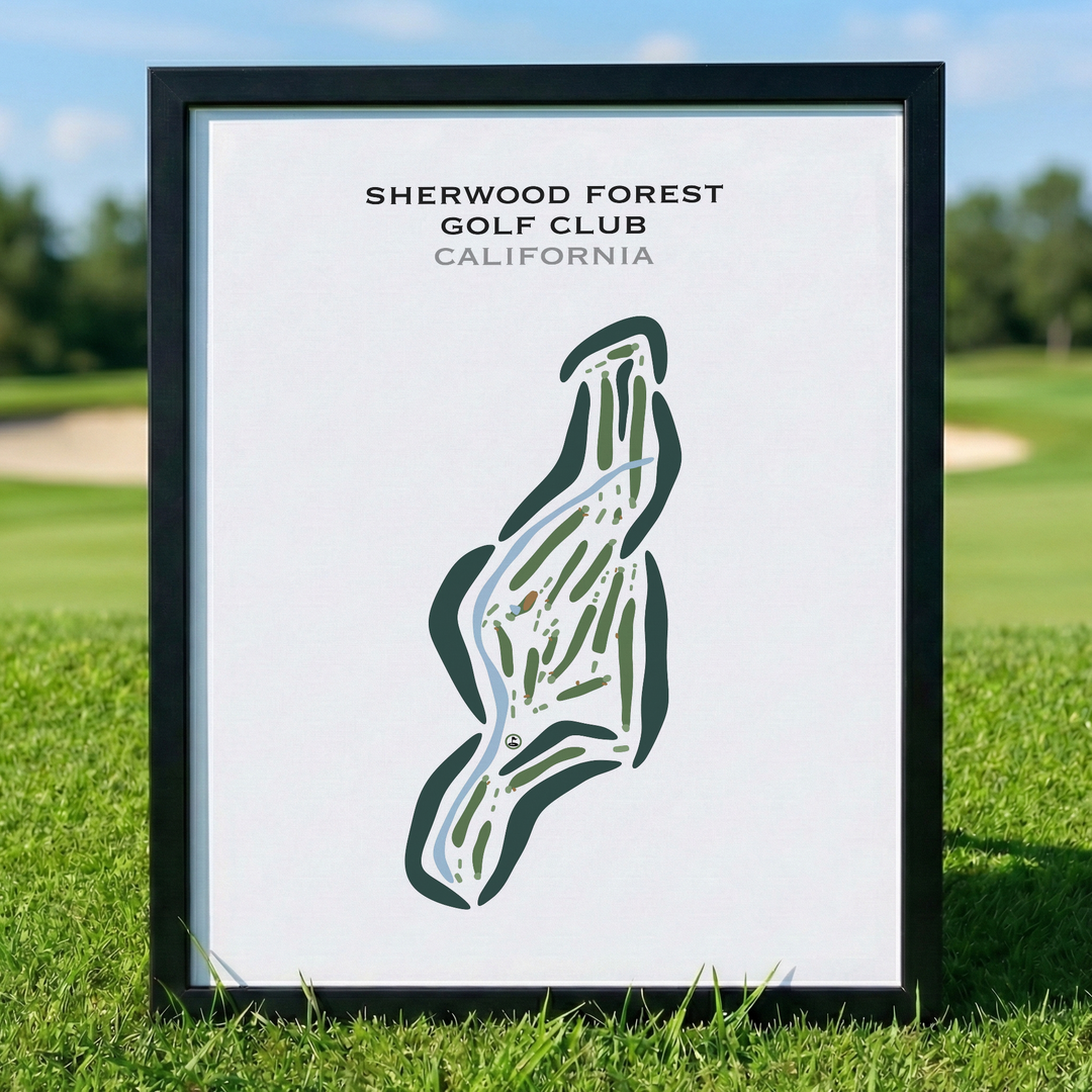Sherwood Forest Golf Club, California - Printed Golf Courses