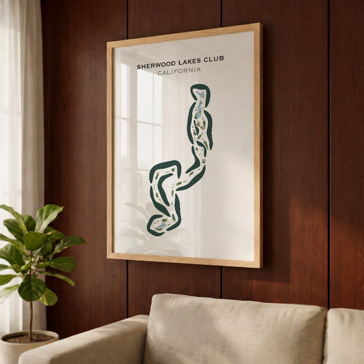 Sherwood Lakes Club, California - Printed Golf Courses