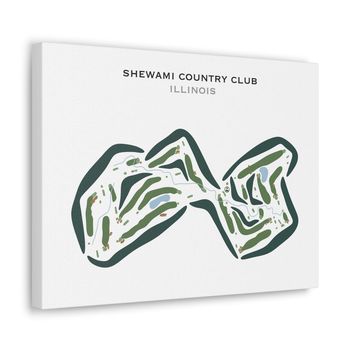 Shewami Country Club, Illinois - Printed Golf Courses