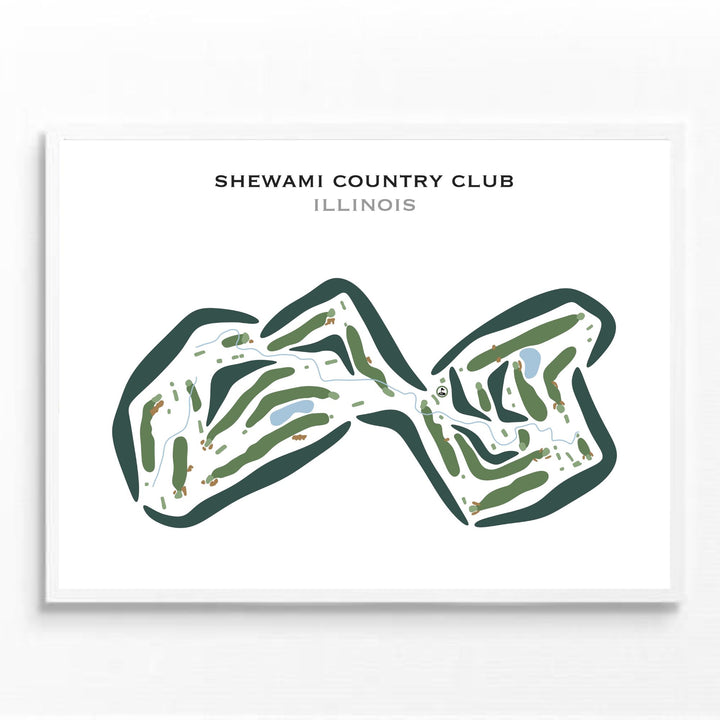 Shewami Country Club, Illinois - Printed Golf Courses