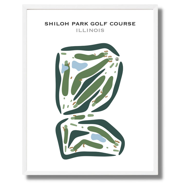 Shiloh Park Golf Course, Illinois - Printed Golf Courses