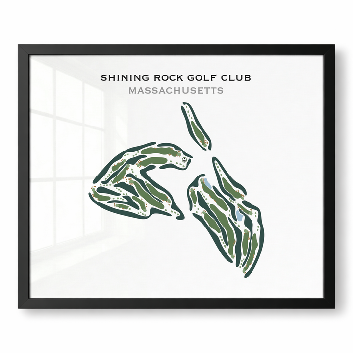 Shining Rock Golf Club, Massachusetts - Printed Golf Courses