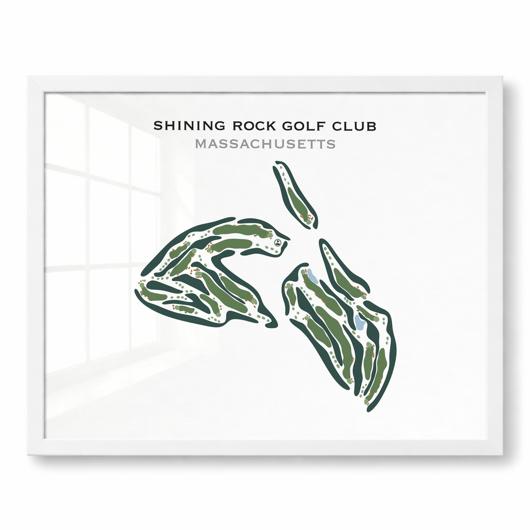 Shining Rock Golf Club, Massachusetts - Printed Golf Courses
