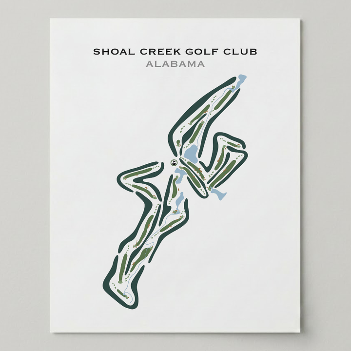 Shoal Creek Golf Club, Alabama - Printed Golf Courses
