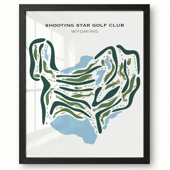 Shooting Star Golf Club, Wyoming - Printed Golf Courses