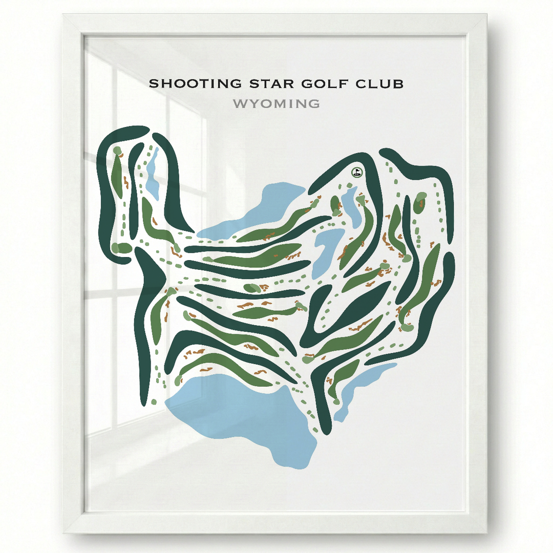 Shooting Star Golf Club, Wyoming - Printed Golf Courses