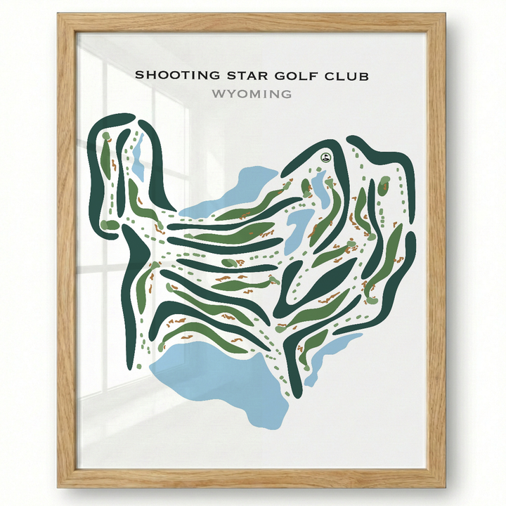 Shooting Star Golf Club, Wyoming - Printed Golf Courses