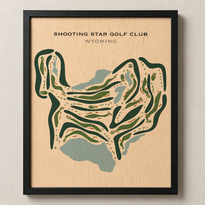 Shooting Star Golf Club, Wyoming - Printed Golf Courses