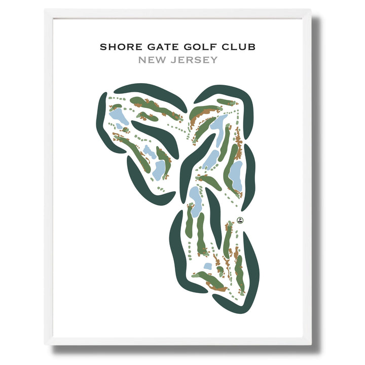 Shore Gate Golf Club, New Jersey - Printed Golf Courses