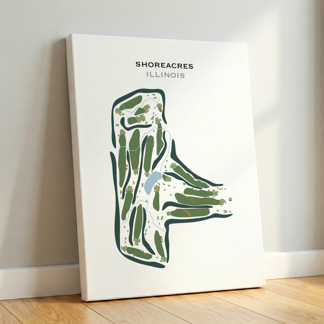 Shoreacres, Illinois - Printed Golf Course