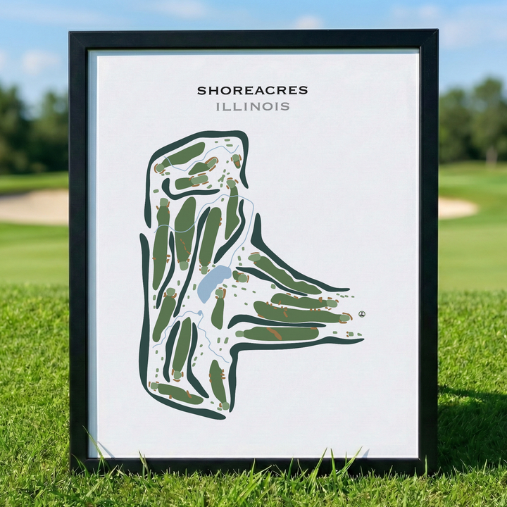 Shoreacres, Illinois - Printed Golf Course