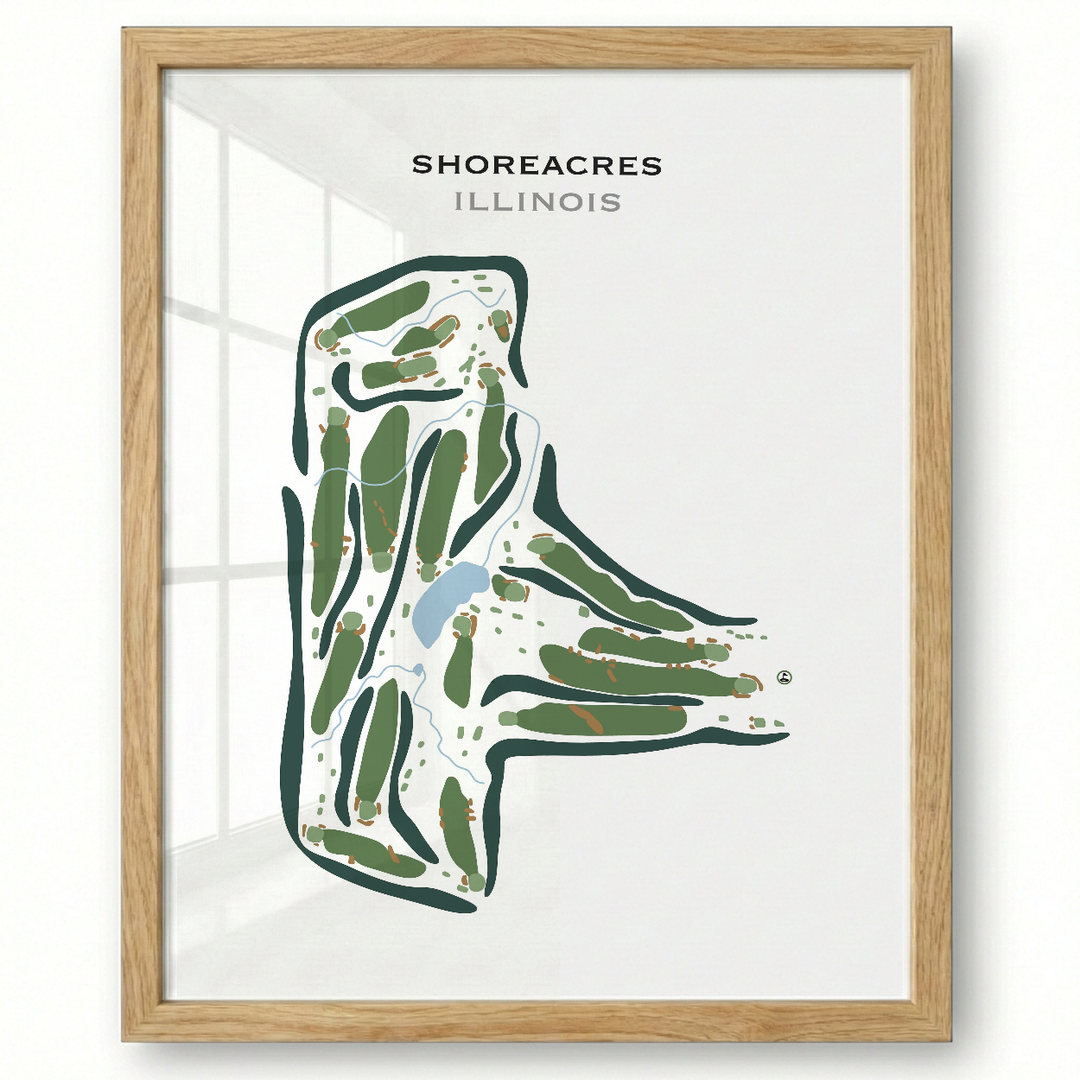 Shoreacres, Illinois - Printed Golf Course