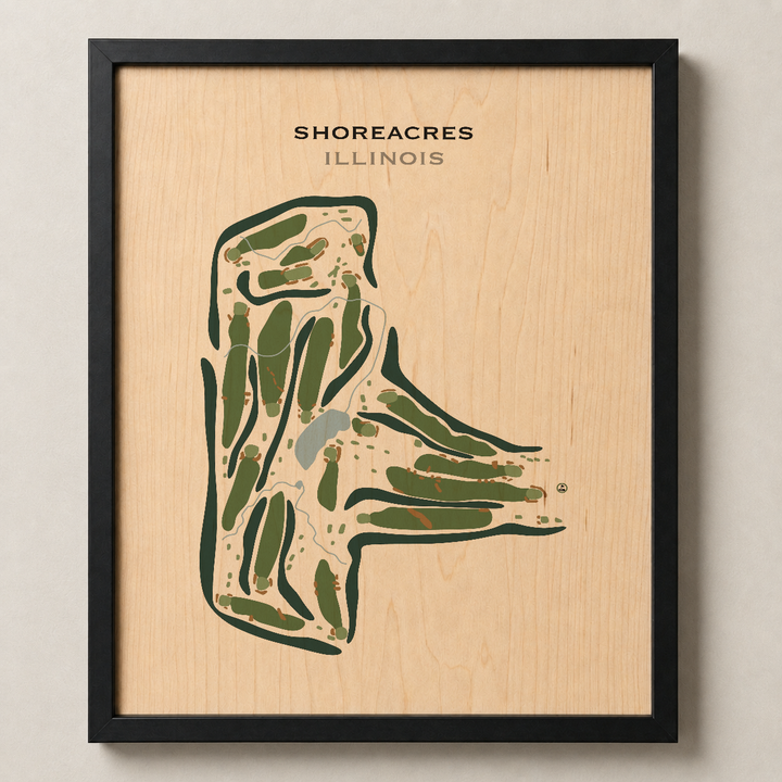 Shoreacres, Illinois - Printed Golf Course