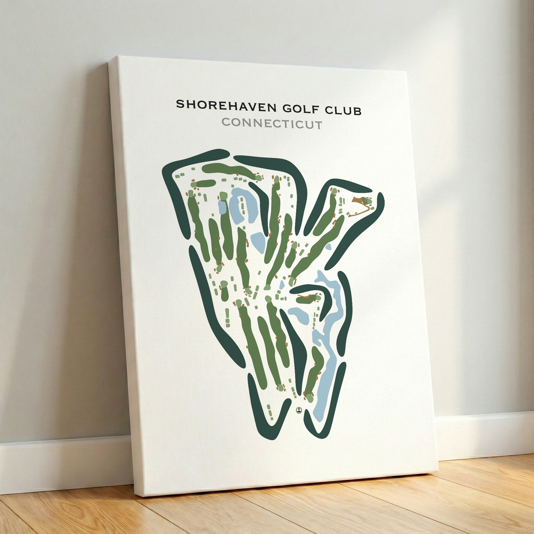 Shorehaven Golf Club, Connecticut - Printed Golf Courses