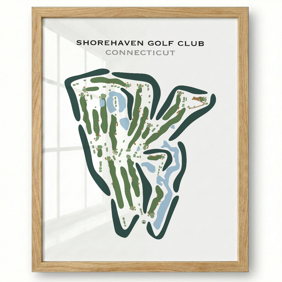 Shorehaven Golf Club, Connecticut - Printed Golf Courses