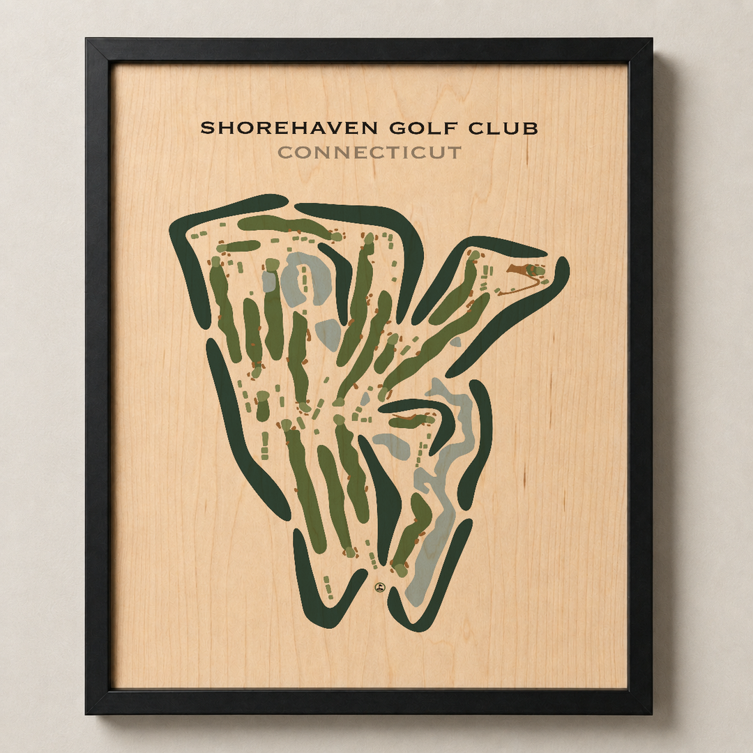 Shorehaven Golf Club, Connecticut - Printed Golf Courses