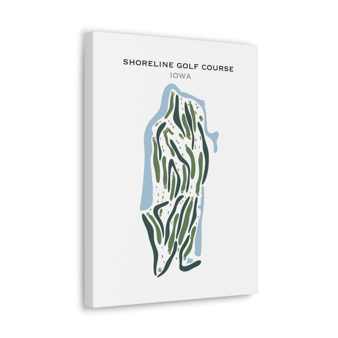 Shoreline Golf Course, Iowa - Printed Golf Courses