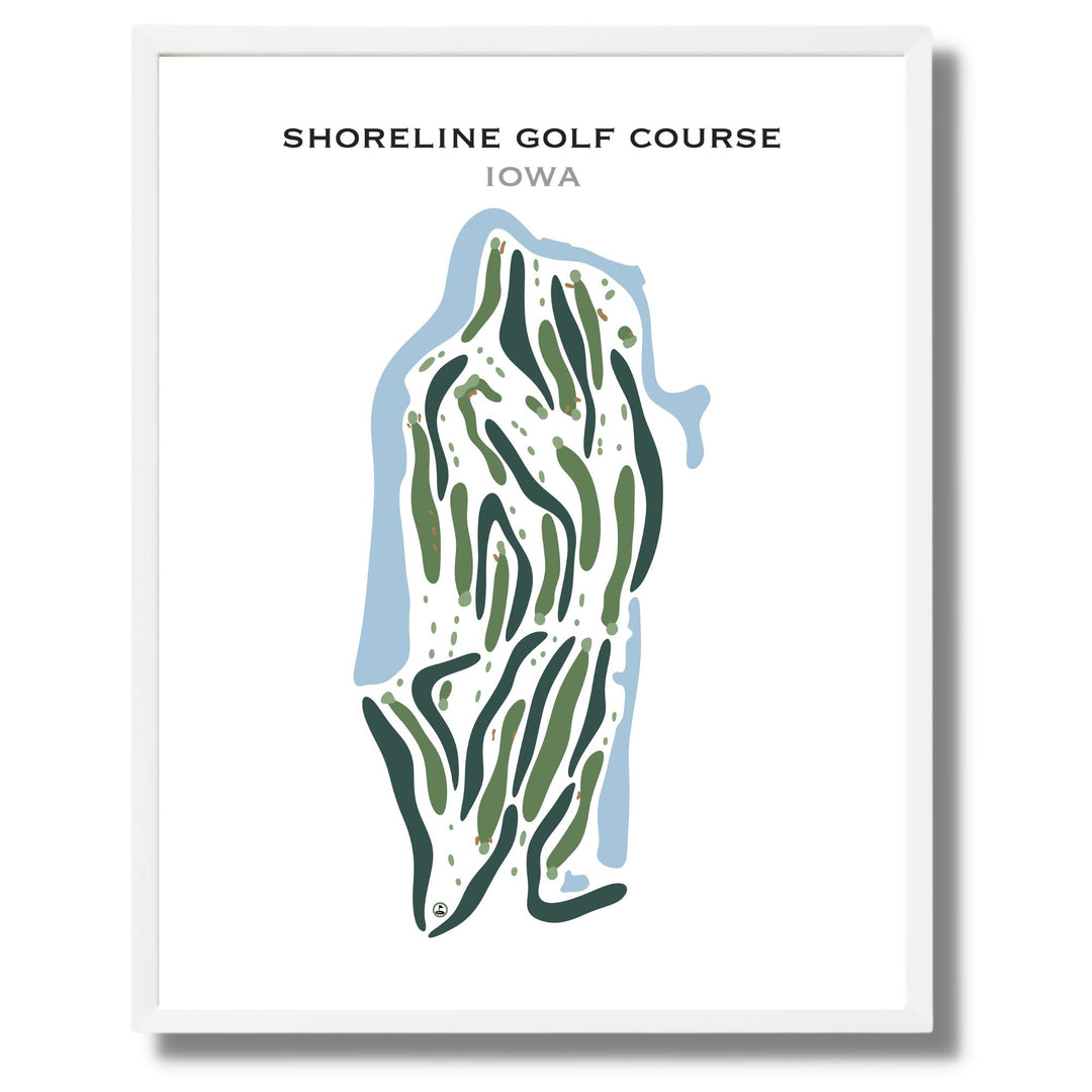 Shoreline Golf Course, Iowa - Printed Golf Courses