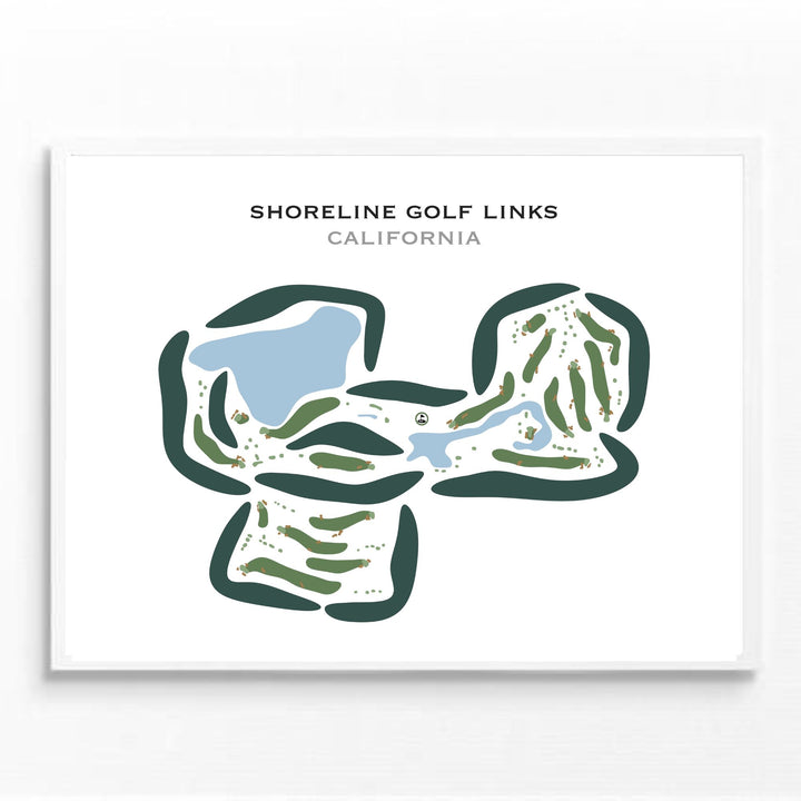 Shoreline Golf Links, California - Printed Golf Courses