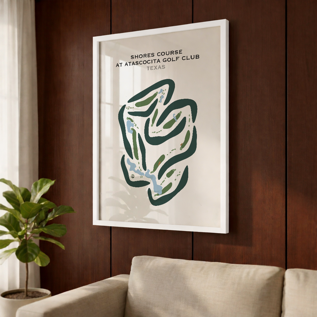 Shores Course at Atascocita Golf Club, Texas - Printed Golf Courses