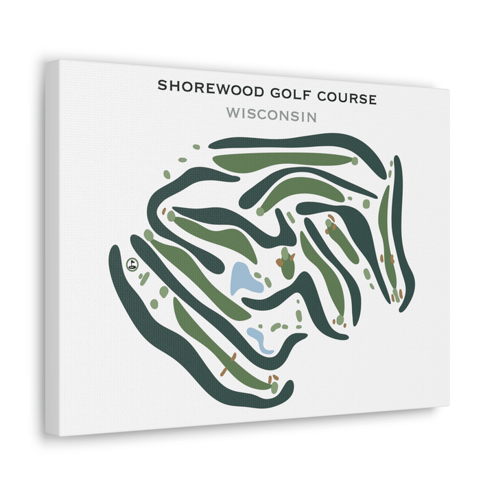 Shorewood Golf Course, Wisconsin - Printed Golf Courses - Golf Course Prints