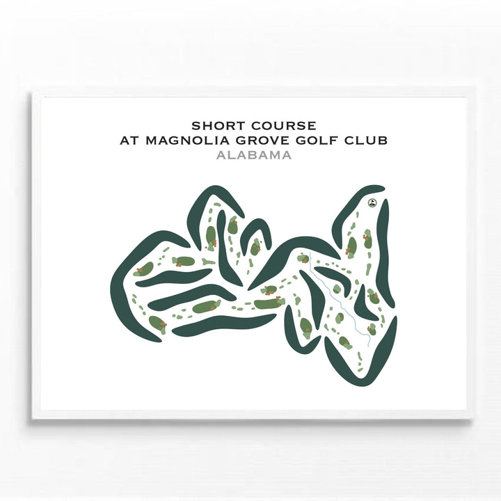 Short Course at Magnolia Grove Golf Club, Alabama - Printed Golf Courses