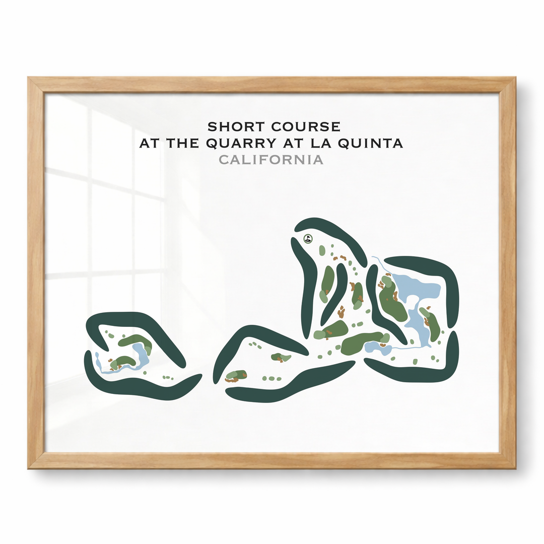 Short Course at The Quarry at La Quinta, California - Printed Golf Courses