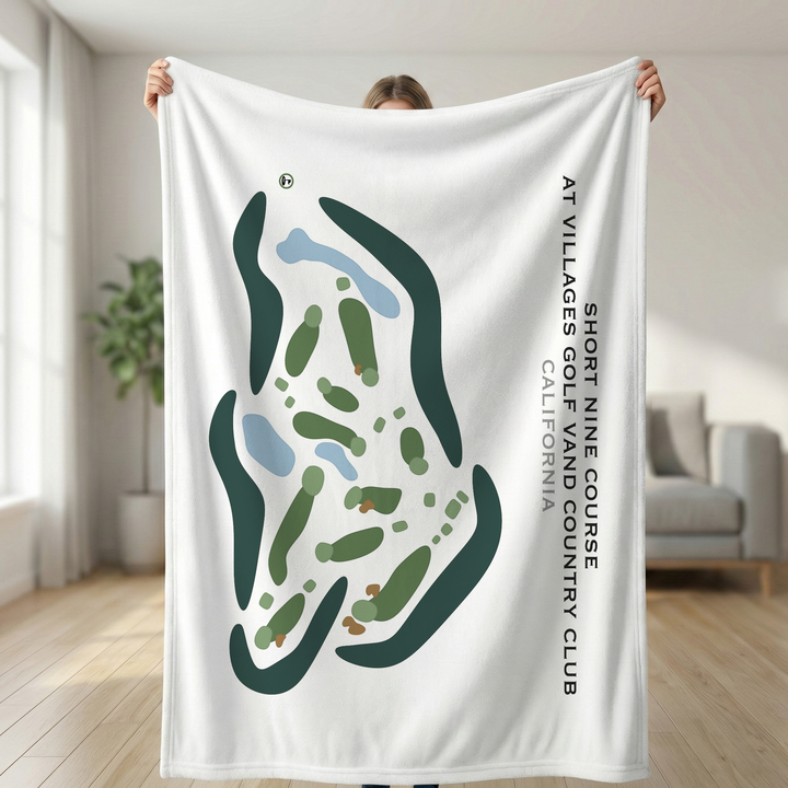 Short Nine Course at Villages Golf & Country Club, California - Printed Golf Courses