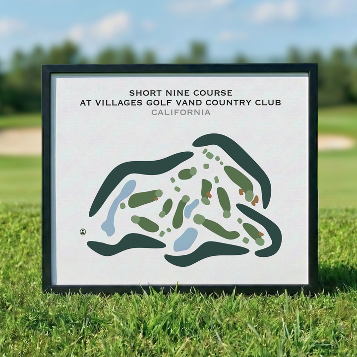 Short Nine Course at Villages Golf & Country Club, California - Printed Golf Courses