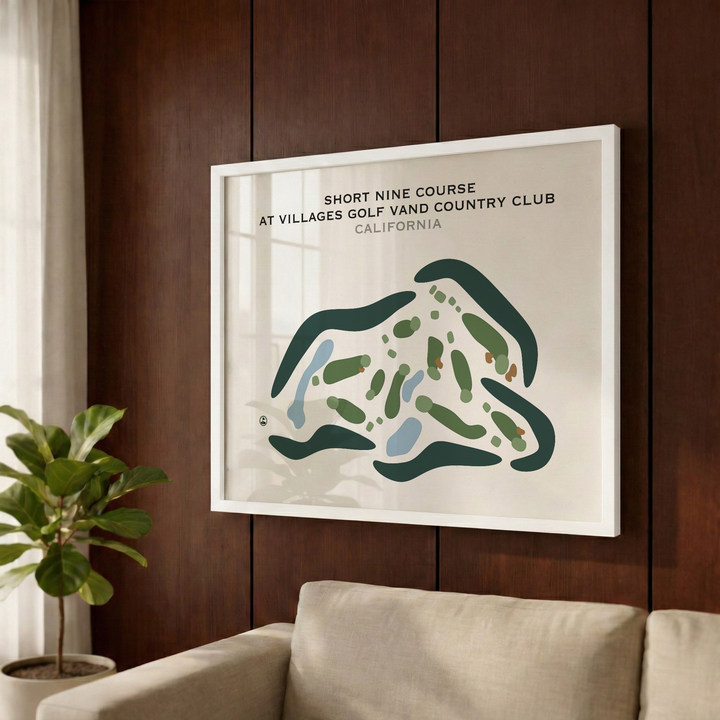 Short Nine Course at Villages Golf & Country Club, California - Printed Golf Courses