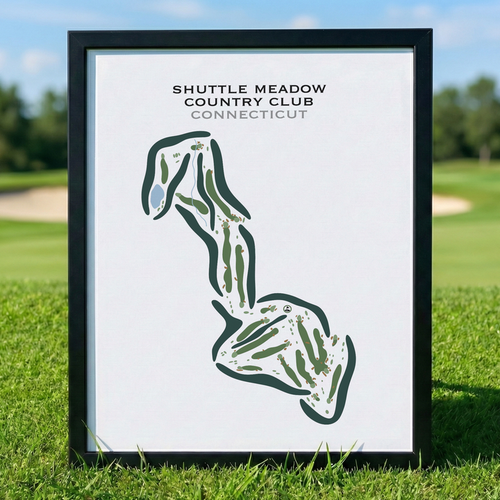 Shuttle Meadow Country Club, Connecticut - Printed Golf Courses