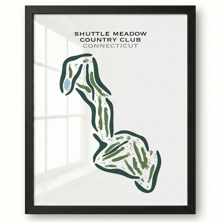 Shuttle Meadow Country Club, Connecticut - Printed Golf Courses