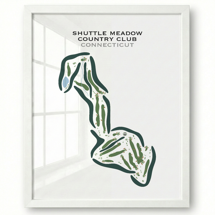 Shuttle Meadow Country Club, Connecticut - Printed Golf Courses