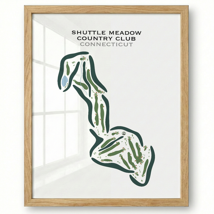 Shuttle Meadow Country Club, Connecticut - Printed Golf Courses