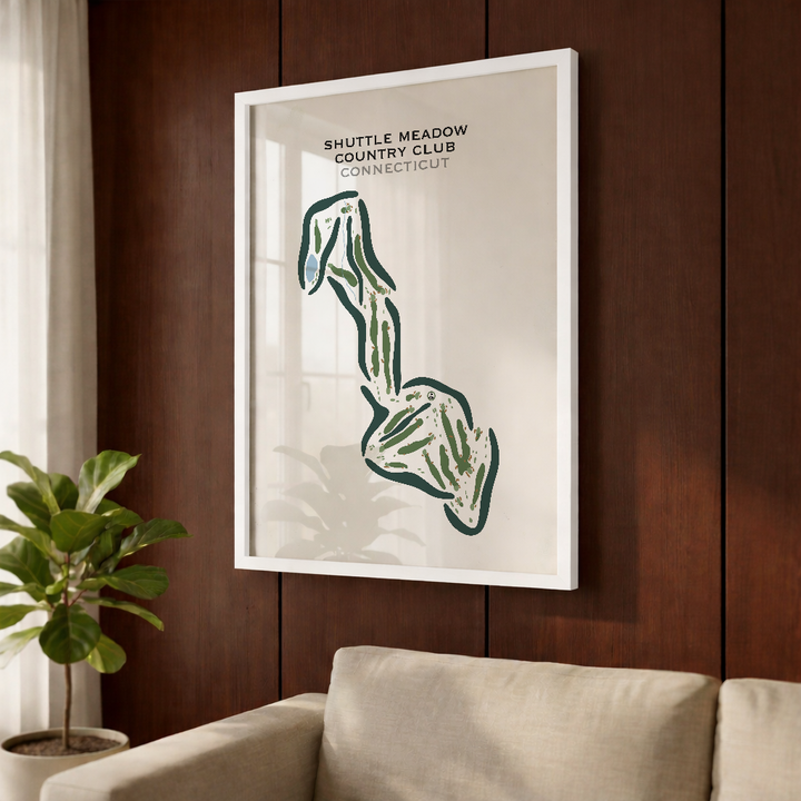 Shuttle Meadow Country Club, Connecticut - Printed Golf Courses