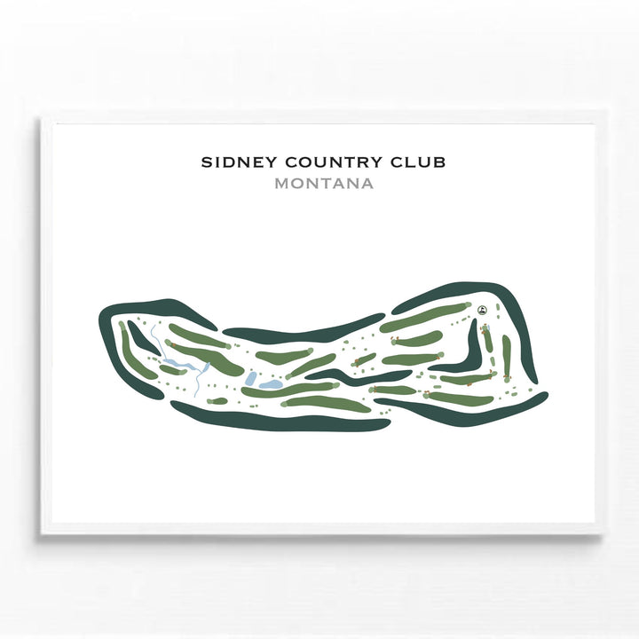 Sidney Country Club, Montana - Printed Golf Courses