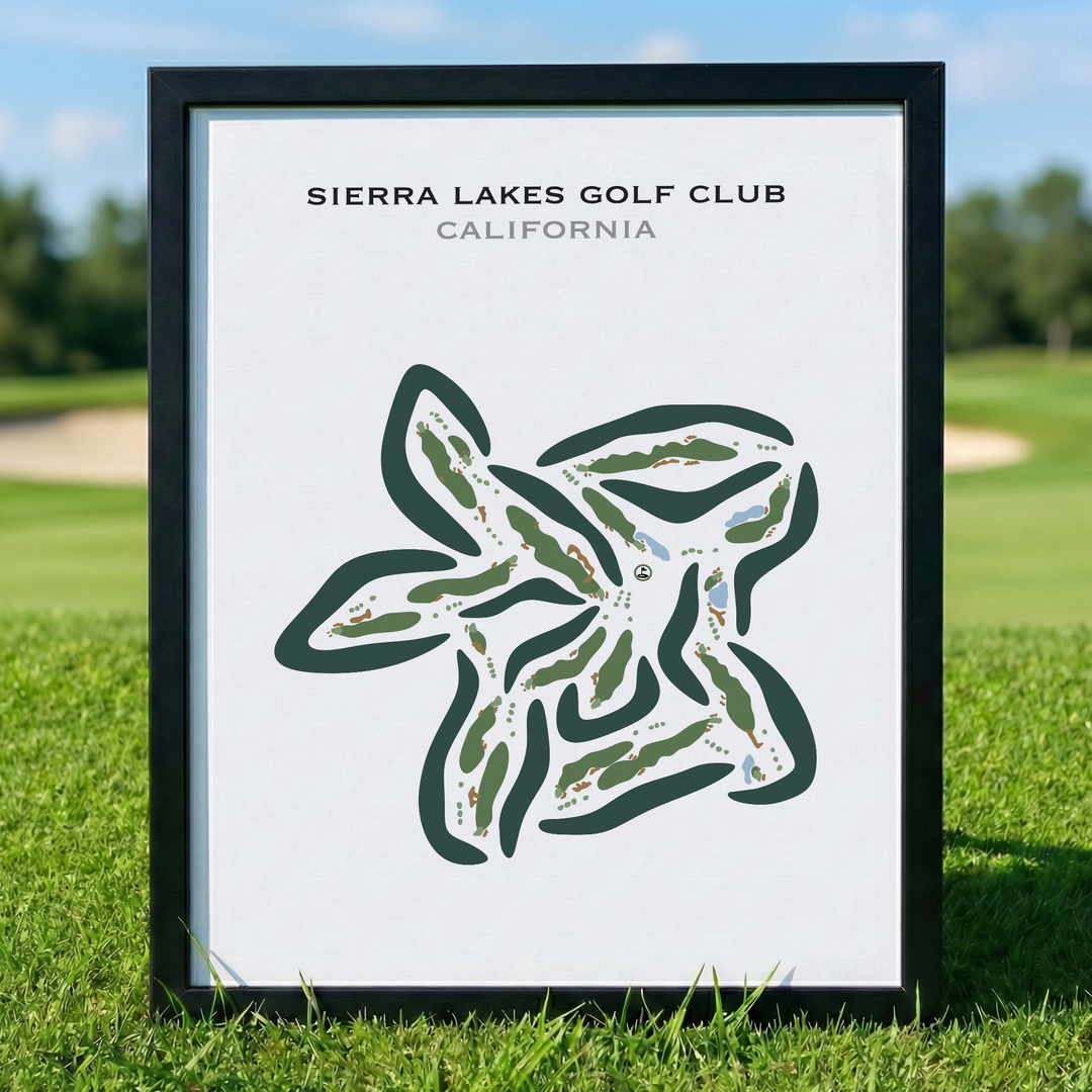 Sierra Lakes Golf Club, California - Printed Golf Courses