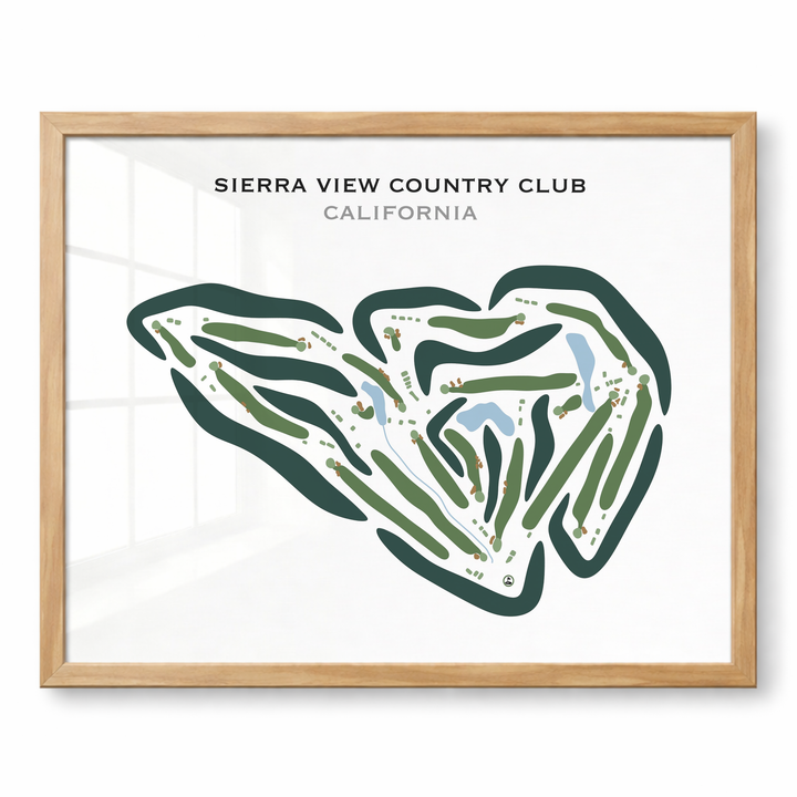 Sierra View Country Club, California - Printed Golf Courses