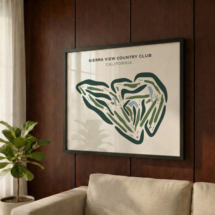 Sierra View Country Club, California - Printed Golf Courses
