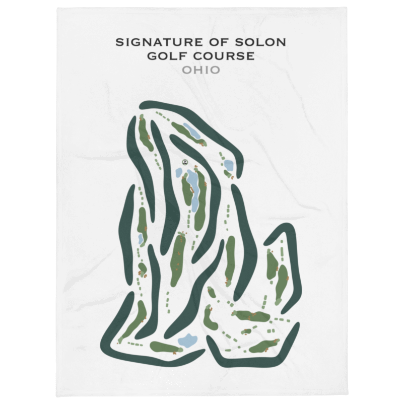 Signature of Solon Golf Course, Ohio - Printed Golf Courses