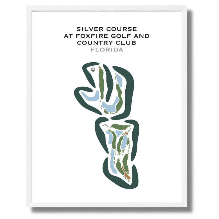 Silver Course at Foxfire Country Club, Florida - Printed Golf Courses