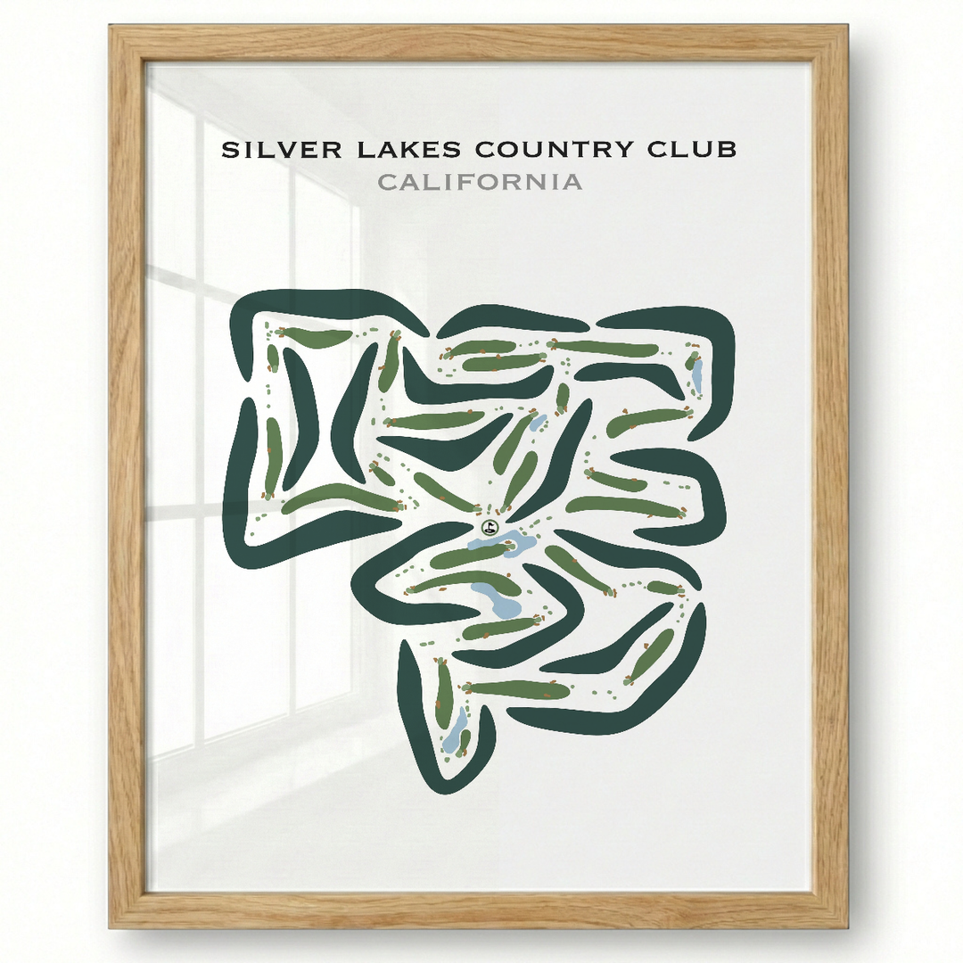 Silver Lakes Country Club, California - Printed Golf Courses
