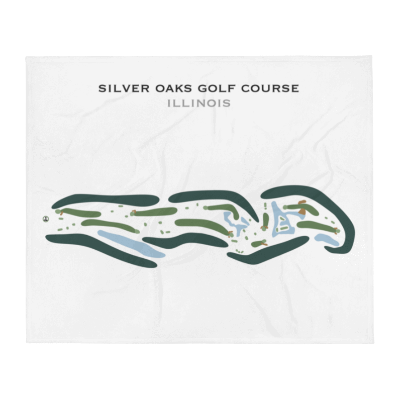 Silver Oaks Golf Course, Illinois - Printed Golf Courses