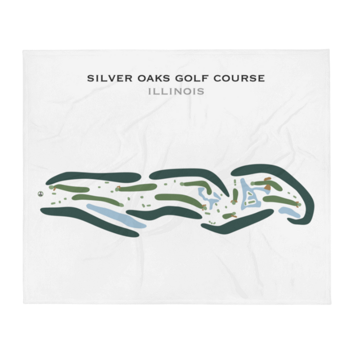 Silver Oaks Golf Course, Illinois - Printed Golf Courses