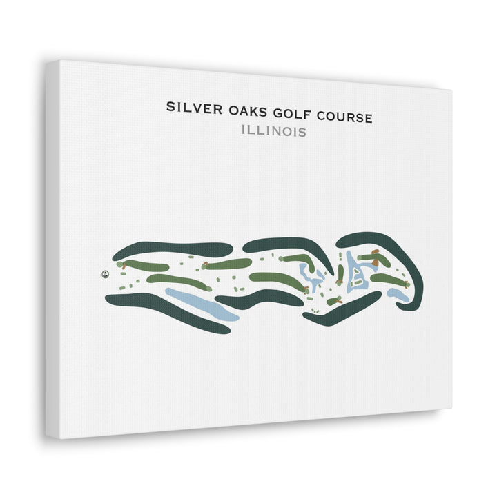 Silver Oaks Golf Course, Illinois - Printed Golf Courses