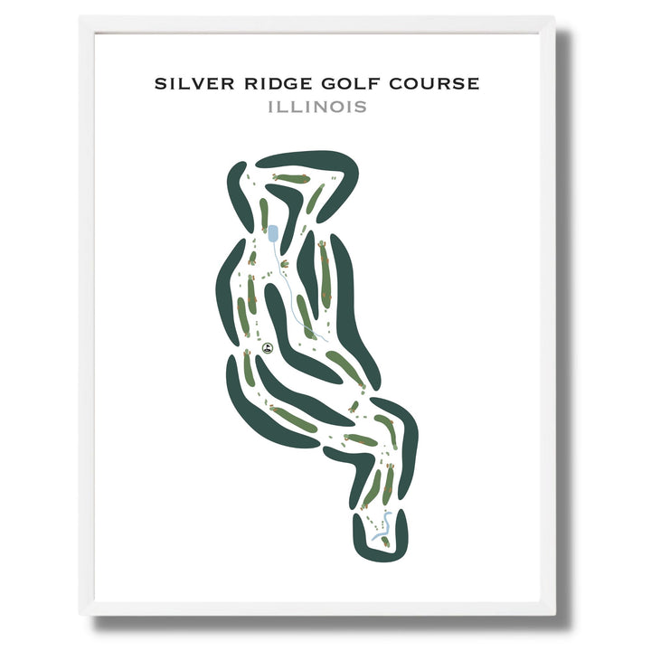 Silver Ridge Golf Course, Illinois - Printed Golf Courses