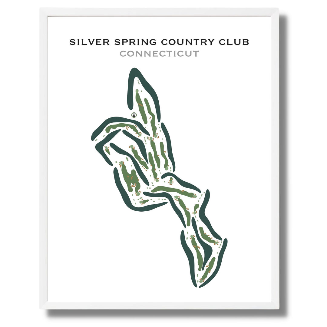 Silver Spring Country Club, Connecticut - Printed Golf Courses